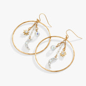 Festival Moon and Star Earrings