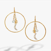 Festival Moon and Star Earrings