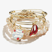 The Wizard of Oz™ 'There’s No Place Like Home' Charm Bangle, Set of 5