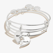 Best Friends Charm Bangle, Set of 2