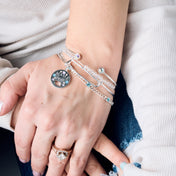 Mama Bear Charm Bangle Set of 2