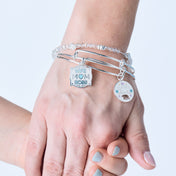 Mama Bear Charm Bangle Set of 2
