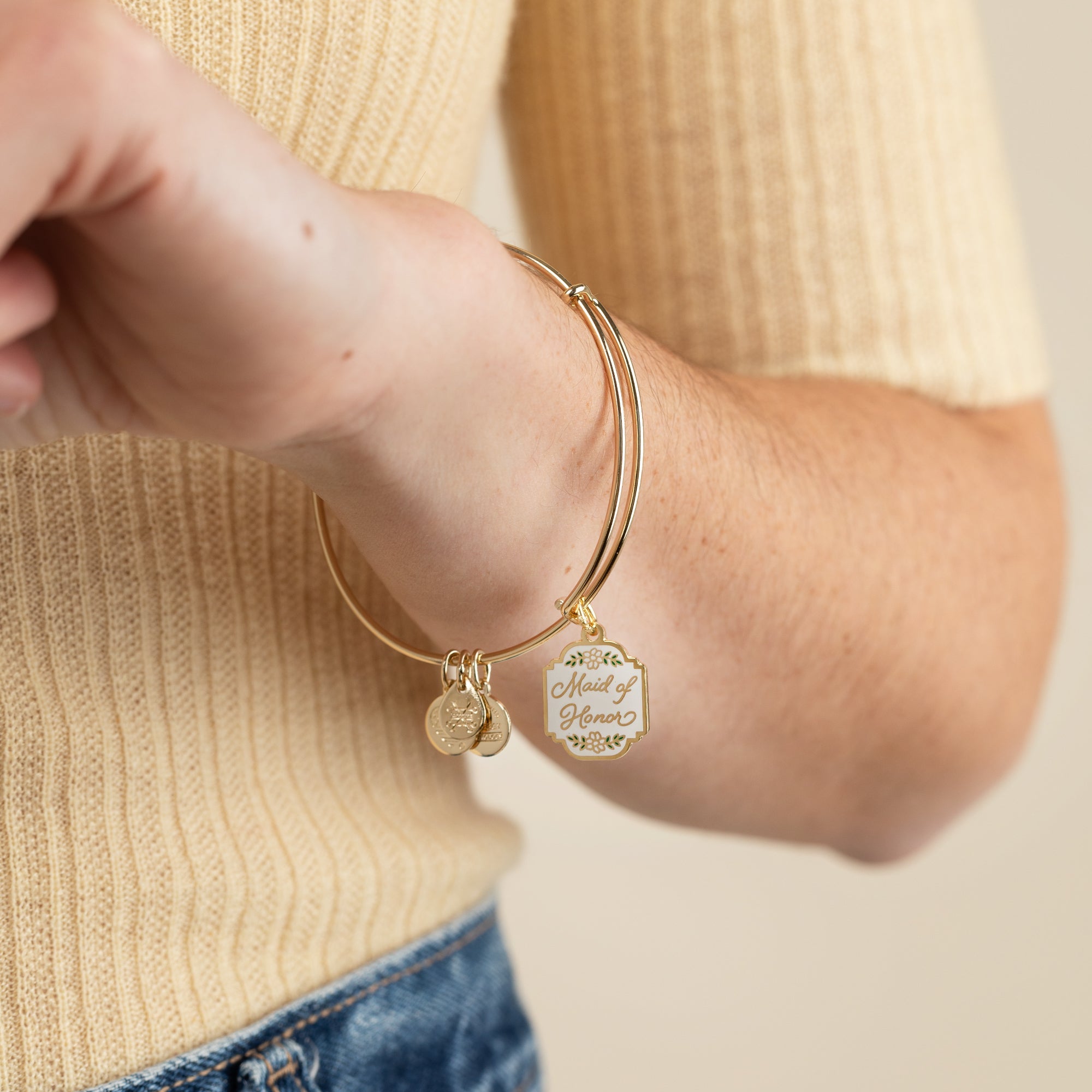 'Maid of Honor' Charm Bangle