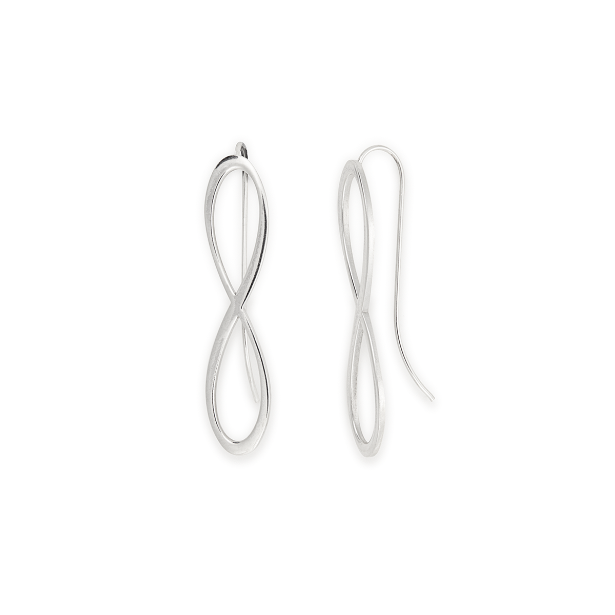 Infinity Symbol Drop Earrings