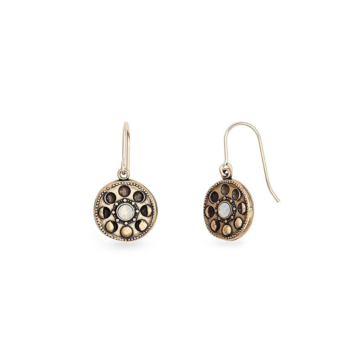 Moon Phase Hook Earrings
