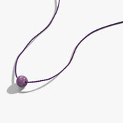 Amethyst Gemstone Cord Necklace