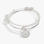 Mama Bear Charm Bangle Set of 2