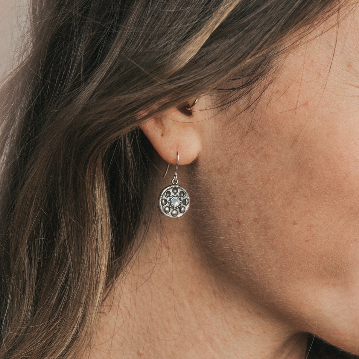 Moon Phase Hook Earrings