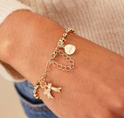 Promise Bow Ball Chain Bracelet
