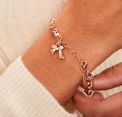 Promise Bow Ball Chain Bracelet