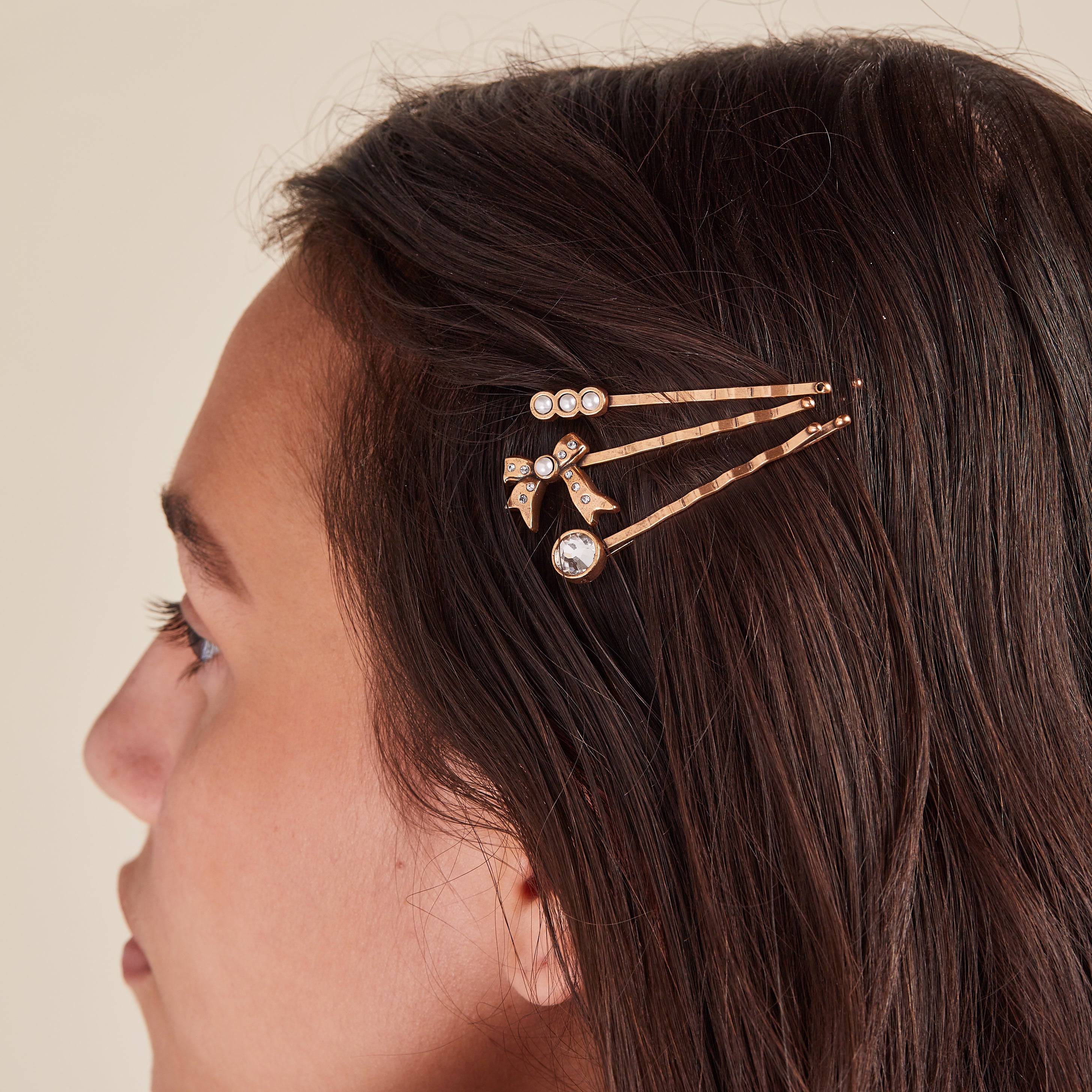 Promise Bow Hair Pins, Set of 3