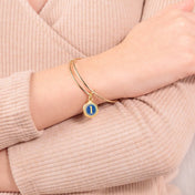 Number 1 Charm Bangle